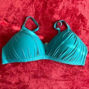 Blue swim top never worn
